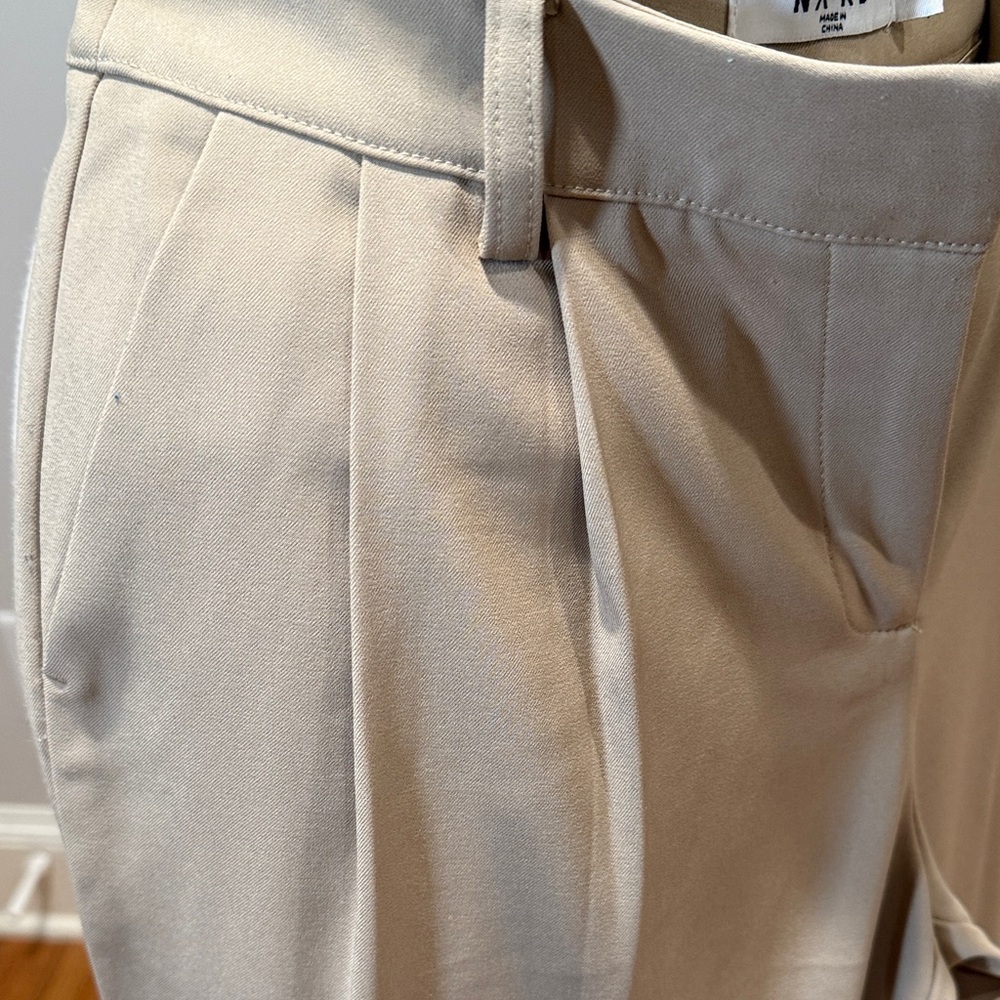 NA-KD Tan Pleated Trousers 34 - Picture 3 of 6